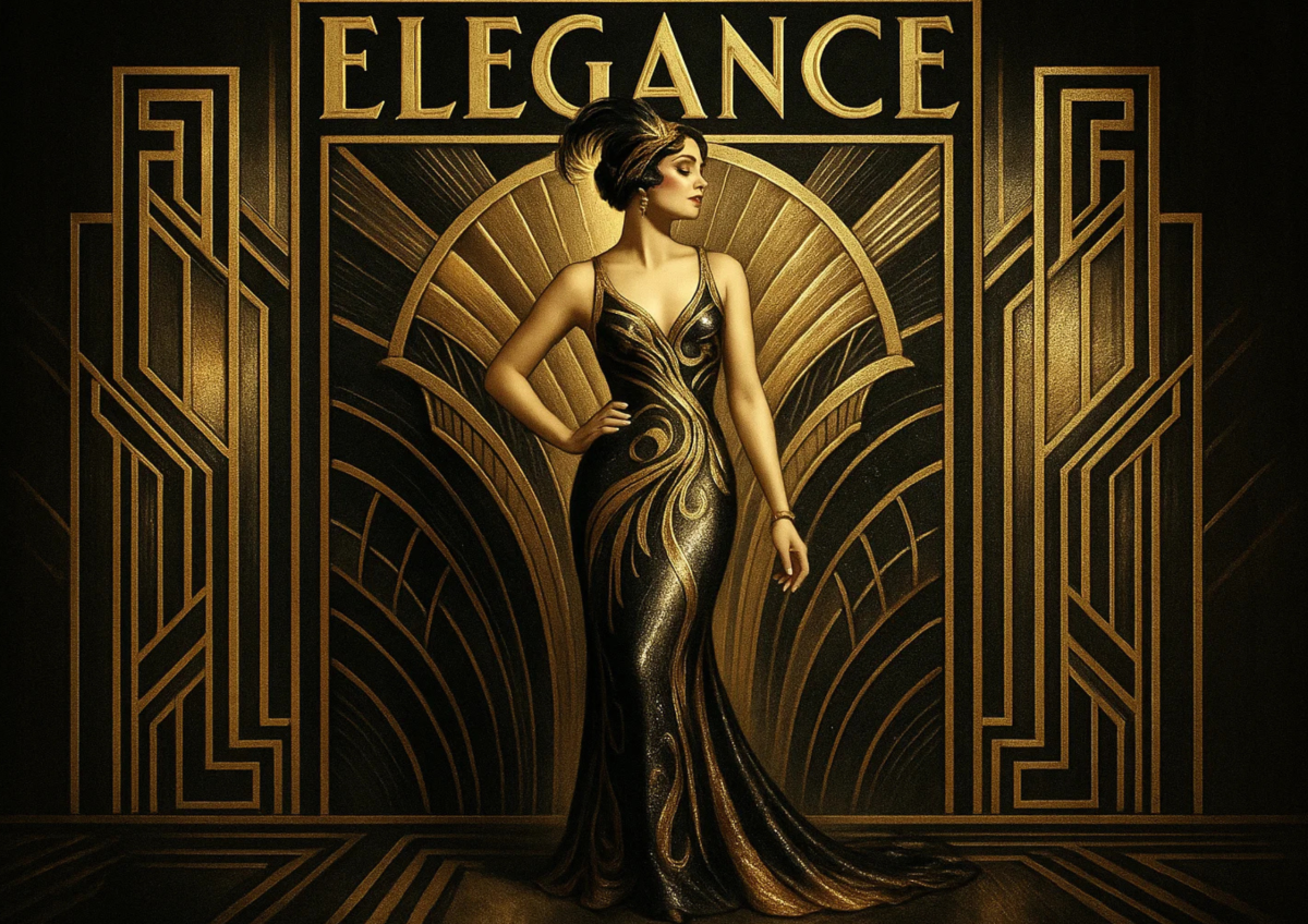 I will design art deco illustration, vintage, retro, or vector art, poster design