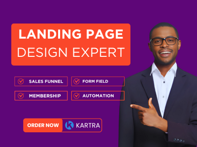 I Will Design Landing Page on GoHighLevel, Unbounce, Kartra, ClickFunnels, Kajabi