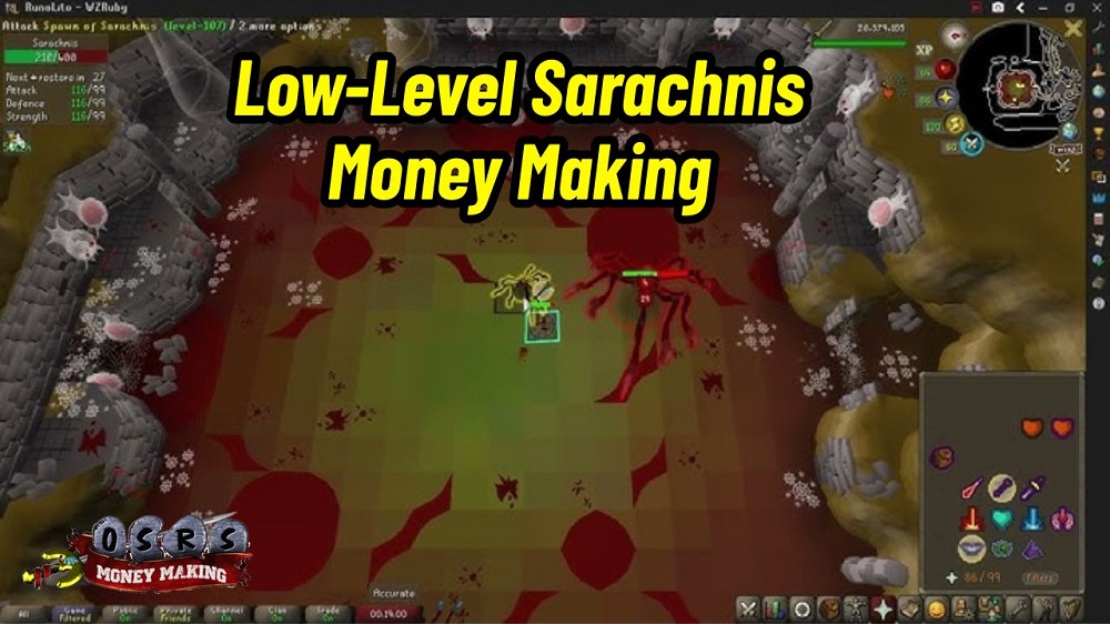 Simple OSRS Money Making: Low-Level Sarachnis Kills for Steady Profits
