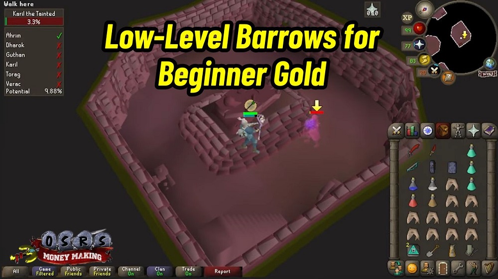 Profitable Low-Level OSRS Boss Fights: Barrows for Beginner Gold