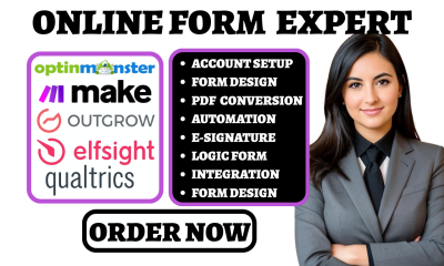 I will do Elfsight, Survicate, Outgrow, Qualtrics Survey Form, OptinMonster, Make Automation