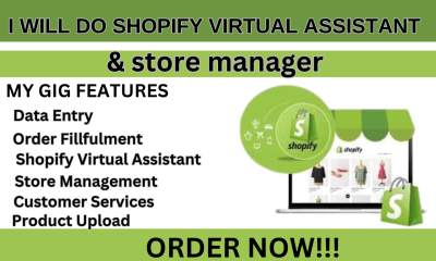I will be Shopify Virtual Assistant, Shopify Store Manager, Shopify Website Design