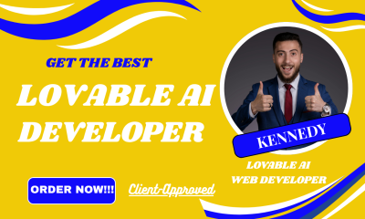 I will build lovable AI, lovable AI web app development, lovable website