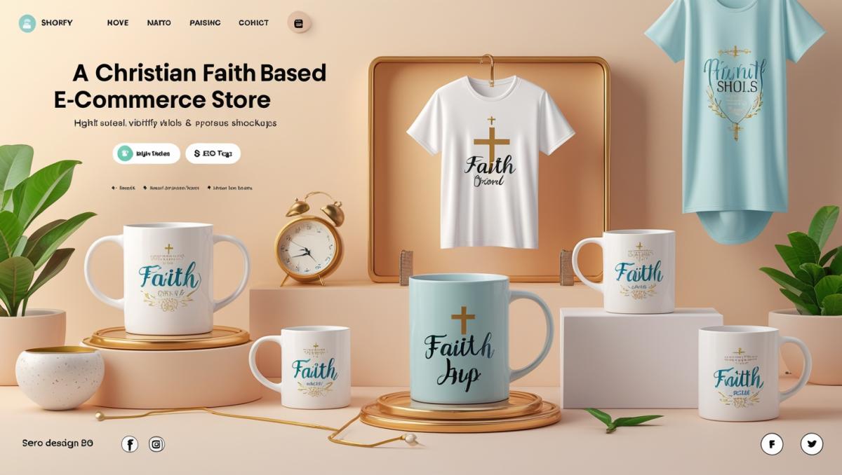 I Will Create and Promote Your Christian Shopify Store T-Shirt Apparel Faith-Based Store