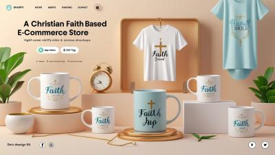 I Will Create and Promote Your Christian Shopify Store T-Shirt Apparel Faith-Based Store