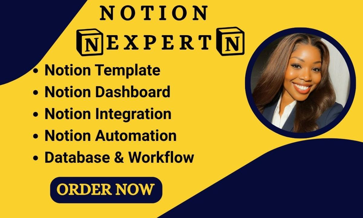 I will create and customize professional Notion templates for your workflow
