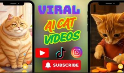 Viral AI Cat Videos, AI Stories, AI Animal Fusion Video, Funny Cat AI Short