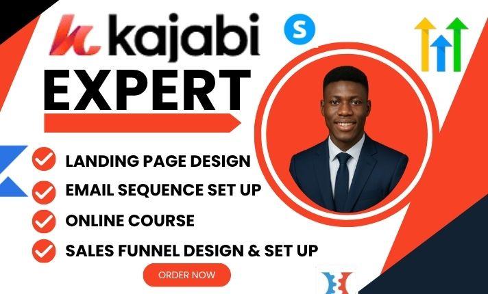 I Will Do Kajabi Website Design, Redesign, Kajabi Landing Page, Online Course, ClickFunnel