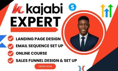 I Will Do Kajabi Website Design, Redesign, Kajabi Landing Page, Online Course, ClickFunnel