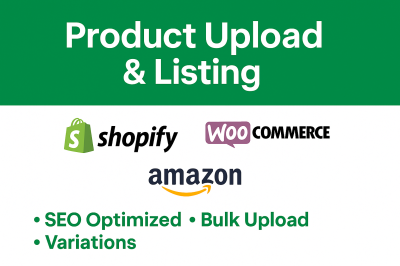I Will Upload Your Product on Shopify, WooCommerce, or Ecommerce Store Professionally