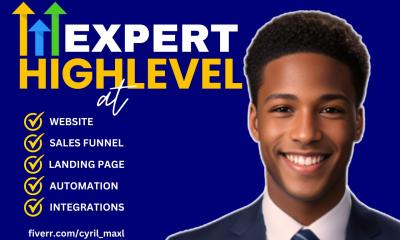 I will setup GoHighLevel website, sales funnel, and email templates