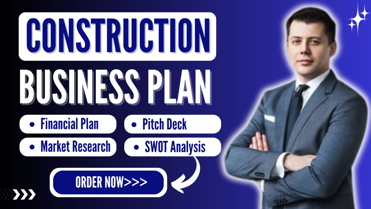 I Will Write Construction Business Plan with Financial Forecast and Investor Pitch