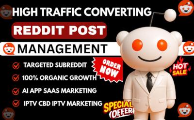 I will do organic Reddit post upvote for business link, app, game, music, Amazon product