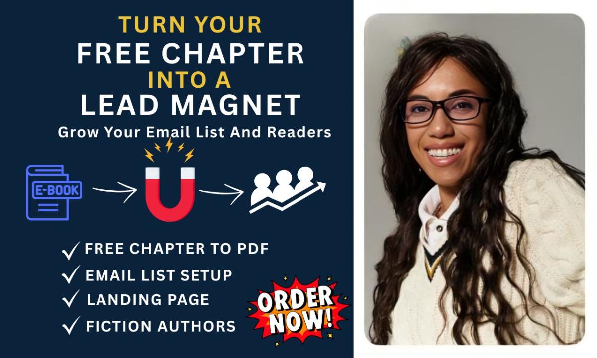 I will turn your free chapter into a high converting lead magnet for email list