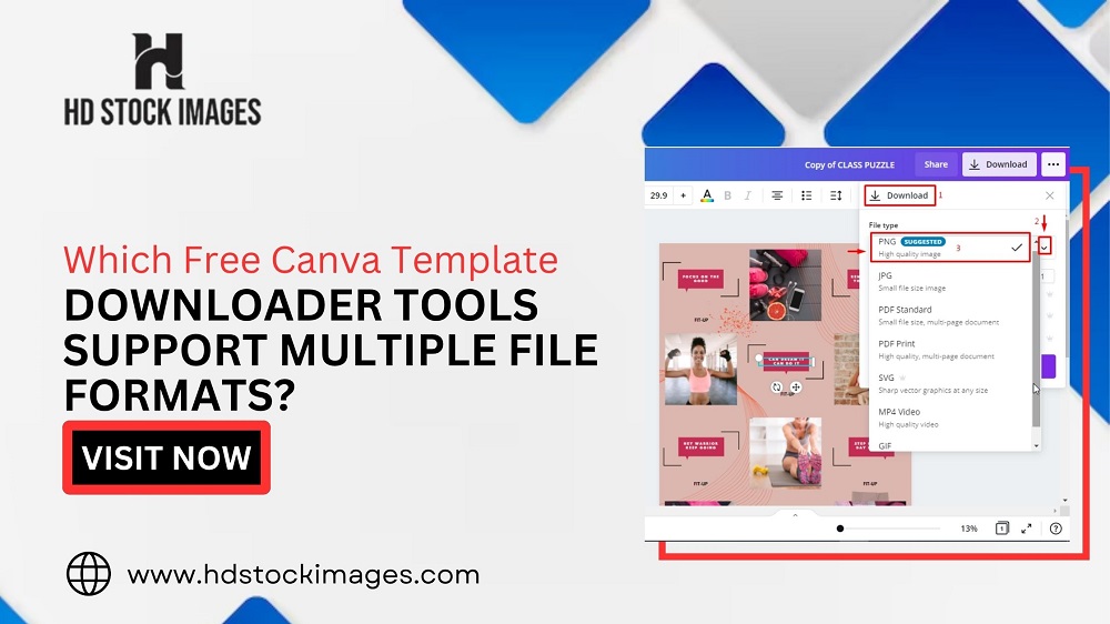 Which Free Canva Template Downloader Tools Support Multiple File Formats?