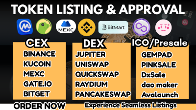 List Meme Coin Token ICO Listing on CoinGecko, CoinMarketCap, Binance Approval