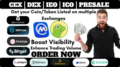 Do Coin Listing, Token ICO, IEO, Exchange Listing on CoinGecko & CoinMarketCap