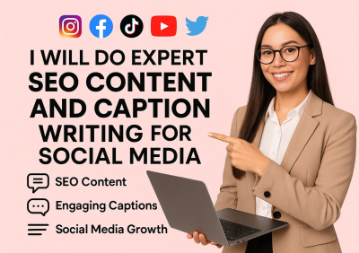 I Will Do Expert SEO Content and Caption Writing for Business and Social Media Post