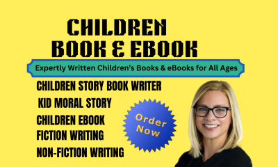 I will professional children book ebook writing creative engaging stories for kids