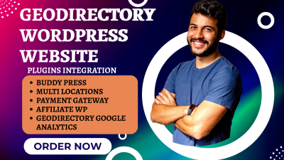 I will build WordPress Business Directory Website with GeoDirectory, HivePress, ListingPro
