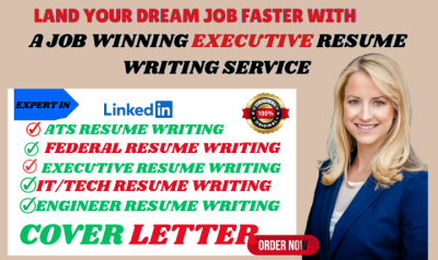 I will write ATS Resume Writing, Federal Resume Writing for USA Job, Executive Resume & CV