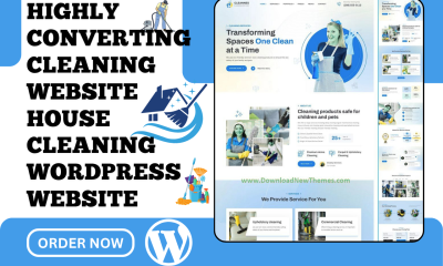 I Will Build a Modern Cleaning Website for House & Office Cleaning