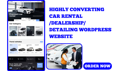 I will build a car rental website | car dealership | car booking WordPress website