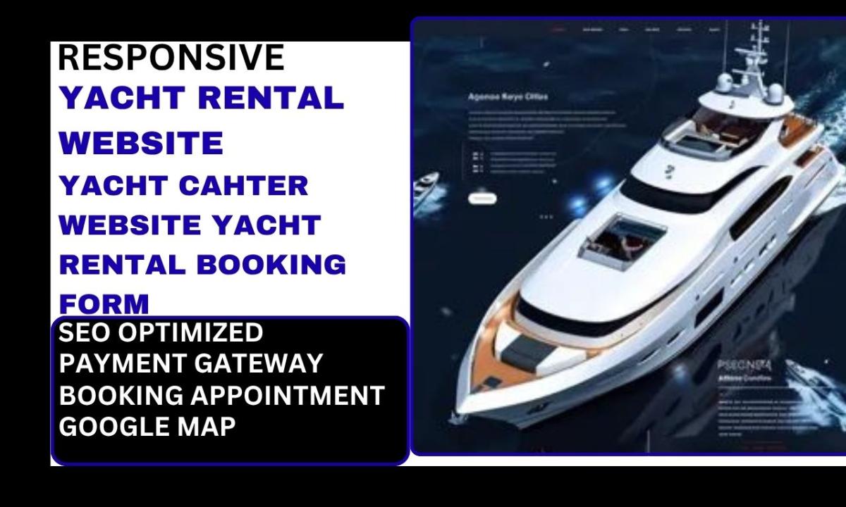 Yacht Rental Website