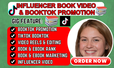I will rank BookTok Book Amazon KDP Ebook Marketing Create TikTok BookTok Video