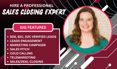 Be Your Sales Closer: Deal Closing Sales Rep for High Ticket Leads, MLM, Medicare Leads