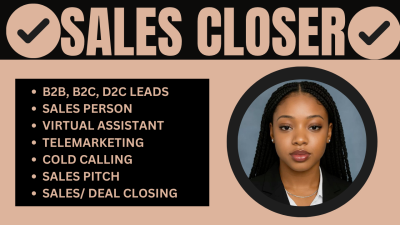 Be a Sales Closer: Deal Closing Sales Rep for High Ticket, MLM, and Medicare Leads