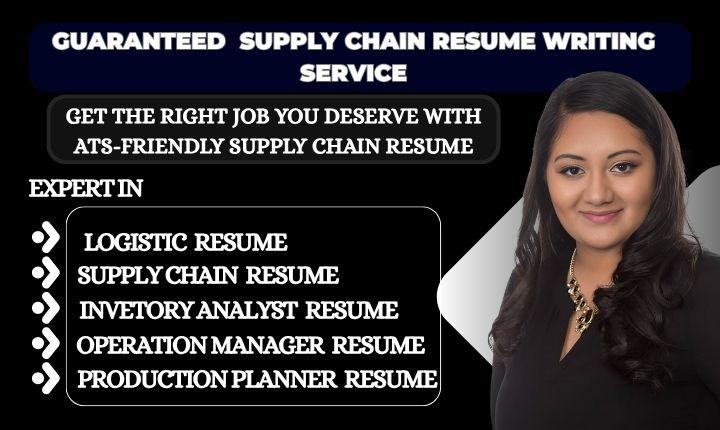 I Will Write Supply Chain Logistics Warehouse Transportation Procurement HR Resume