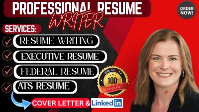 I Will Write Resume Writing Federal Resume Executive Resume Cover Letter LinkedIn SEO