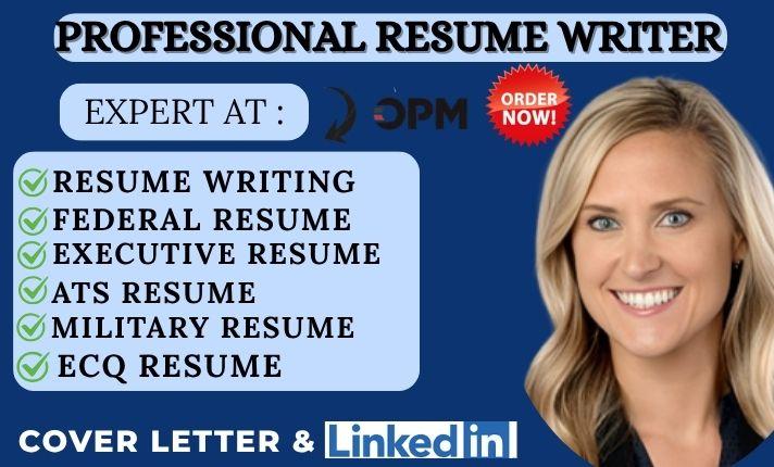 I will write executive resume for C level executives CEO CFO, ECQs for executive resume