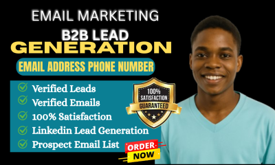 I will do collect targeted email list and B2B lead for email marketing
