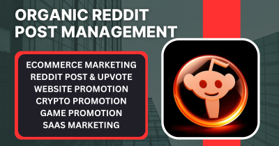 I will manage Reddit posts for Amazon website, AI, game, NFT, crypto, or SaaS marketing