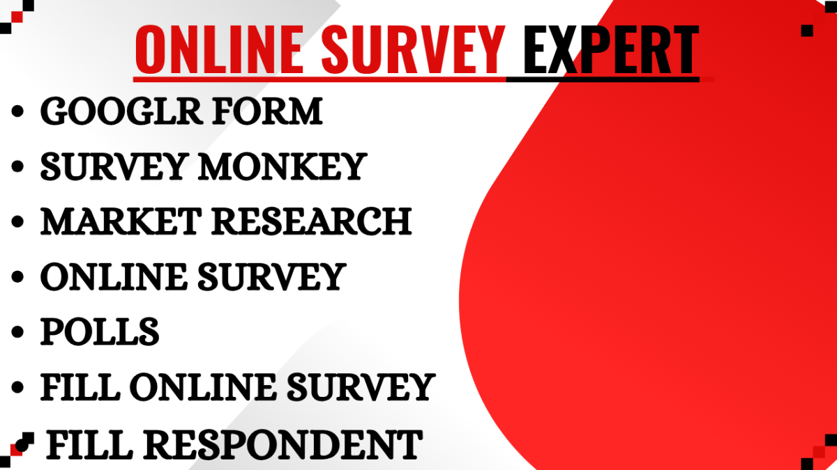 Conduct and Fill Online Survey via Google Forms & SurveyMonkey to Get 1K USA Respondents