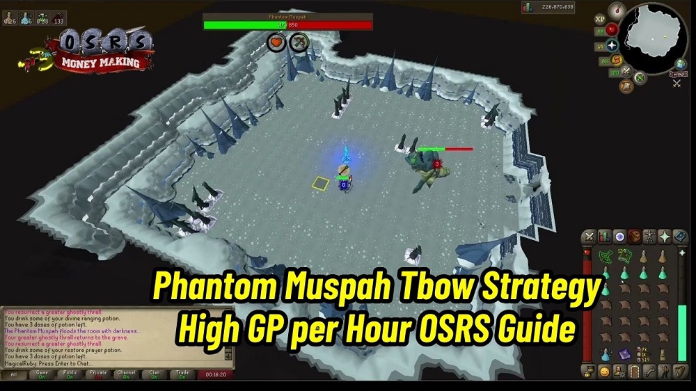 Phantom Muspah Tbow Strategy – High GP per Hour OSRS Guide