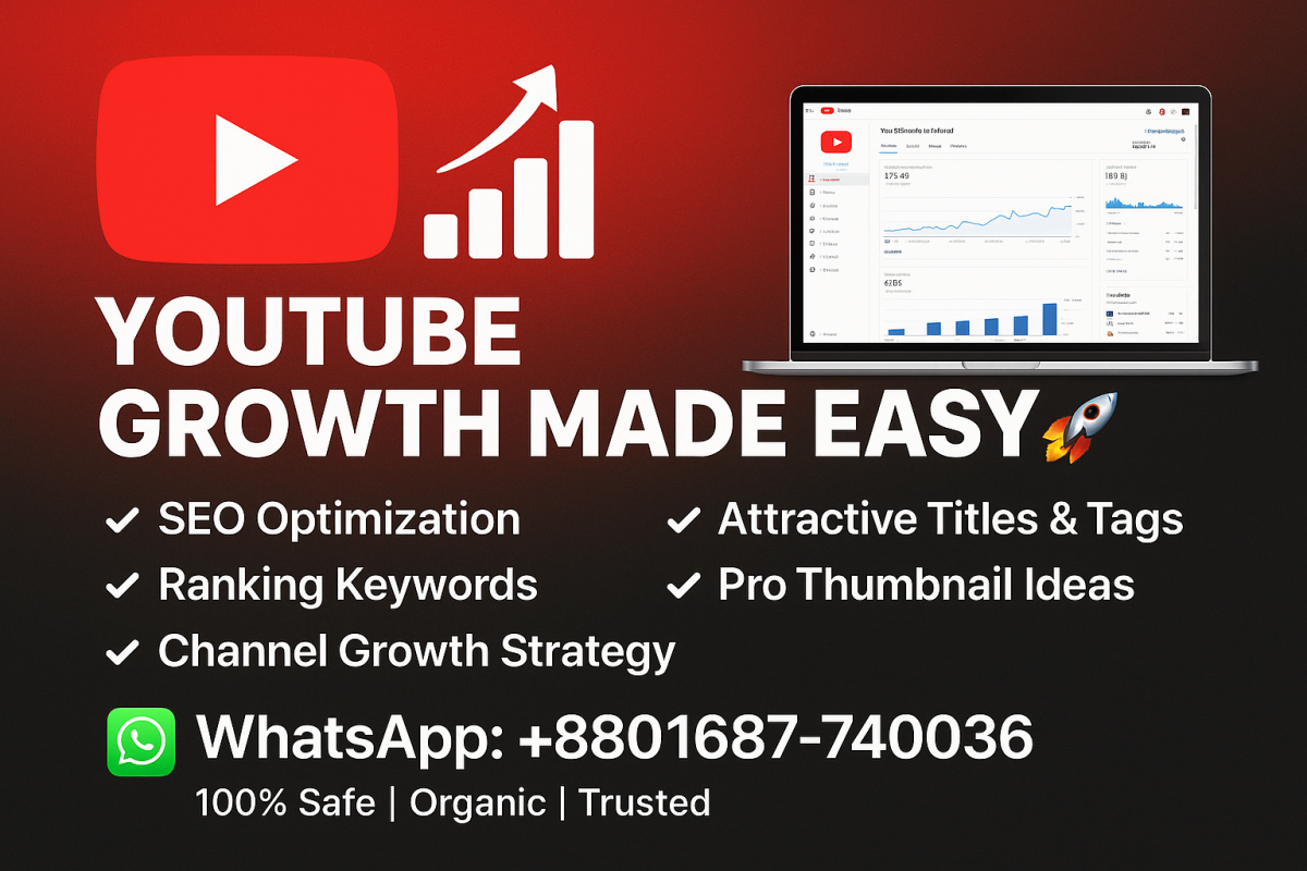 I Will Manage Your YouTube Channel and Optimize Your Video for SEO