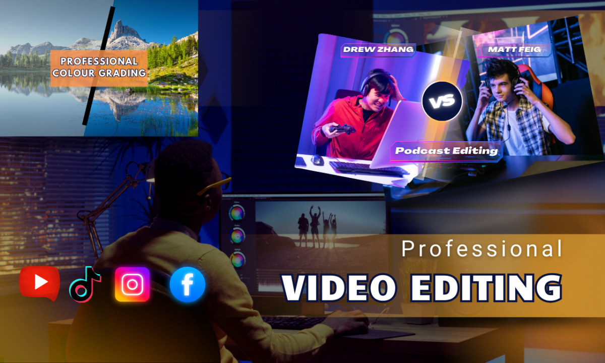 I will do professional video editing for YouTube TikTok Reels Ads with cinematic style S shovon1319 Shovon