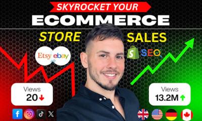 I Will Promote and Advertise Etsy, eBay, Shopify Marketing to Boost Website SEO Traffic