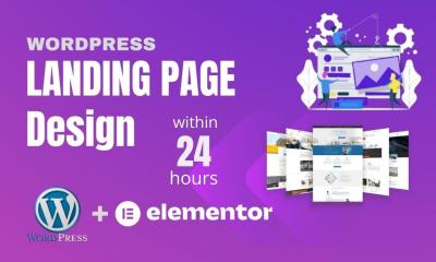 I will create a professional responsive WordPress landing page
