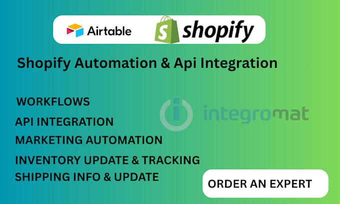 I will automate your ecommerce business, with Shopify Airtable