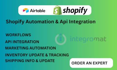 I will automate your ecommerce business, with Shopify Airtable