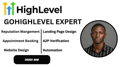 I will gohighlevel ai automations workflows email sequences a2p 10dlc registration ghl