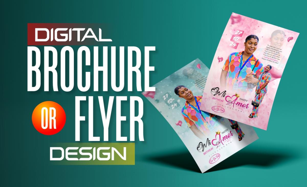I will design professional and creative digital flyers for any purpose