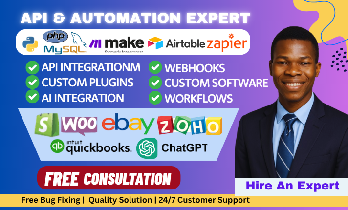 I will do Shopify API Integration, Automation, Custom Workflows, AI, and App Development