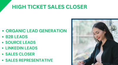 I will be your sales closer LinkedIn leads B2B lead source lead virtual assistant