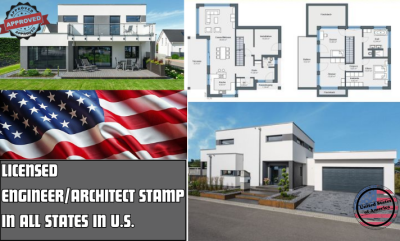I will licensed engineer, architect stamp for New Jersey, Texas, New York, Ohio PE Stamp