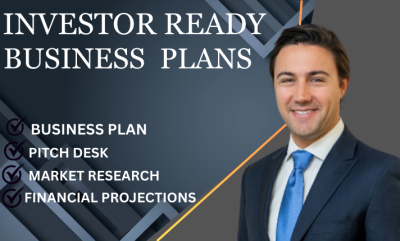 I will create investor ready business plans, financial models, pitch decks